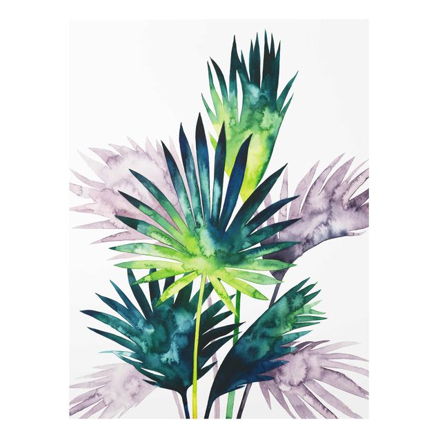 Glass print - Exotic Foliage - Fan Palm