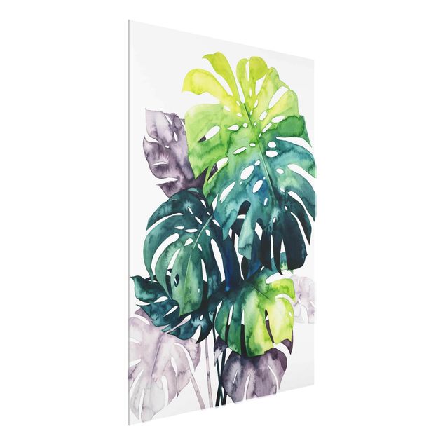 Glass print - Exotic Foliage - Monstera
