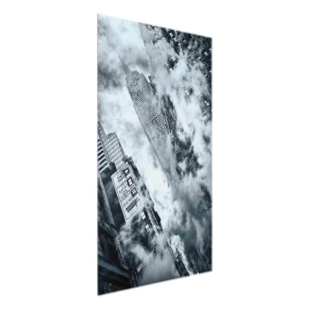 Glass print - Facade Of The Empire State Building