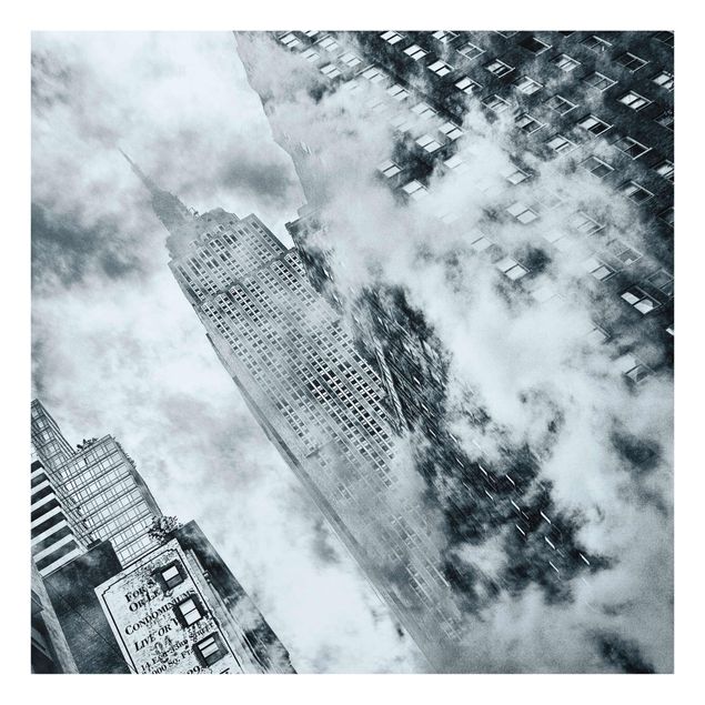 Glass print - Facade Of The Empire State Building