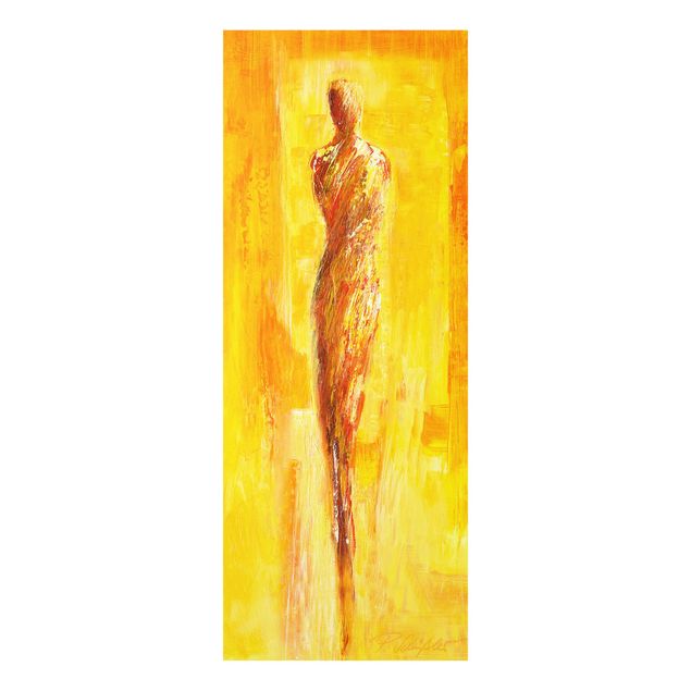 Glass print - Petra Schüßler - Figure In Yellow