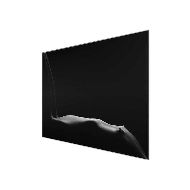 Glass print - Nude in the Dark