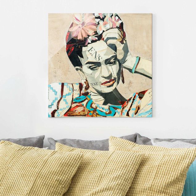 Glass print - Frida Kahlo - Collage No.1