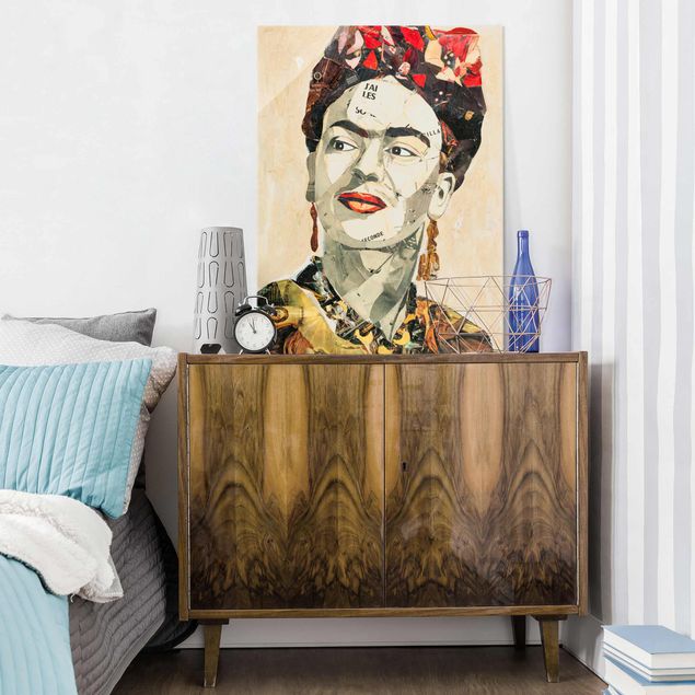 Glass print - Frida Kahlo - Collage No.2