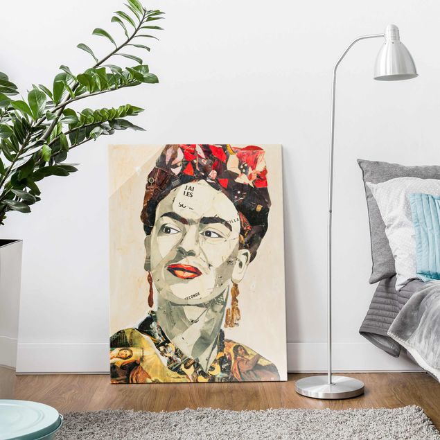 Glass print - Frida Kahlo - Collage No.2