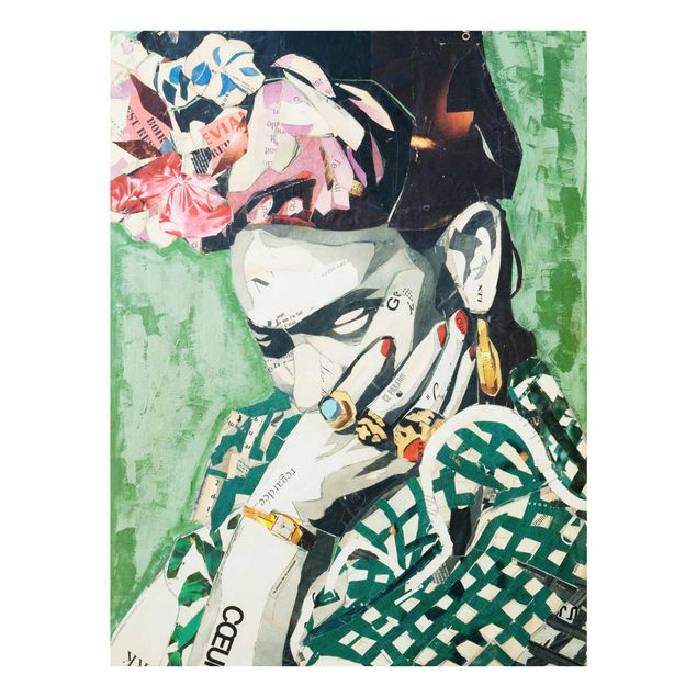 Glass print - Frida Kahlo - Collage No.3