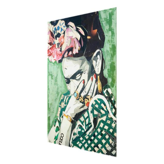 Glass print - Frida Kahlo - Collage No.3