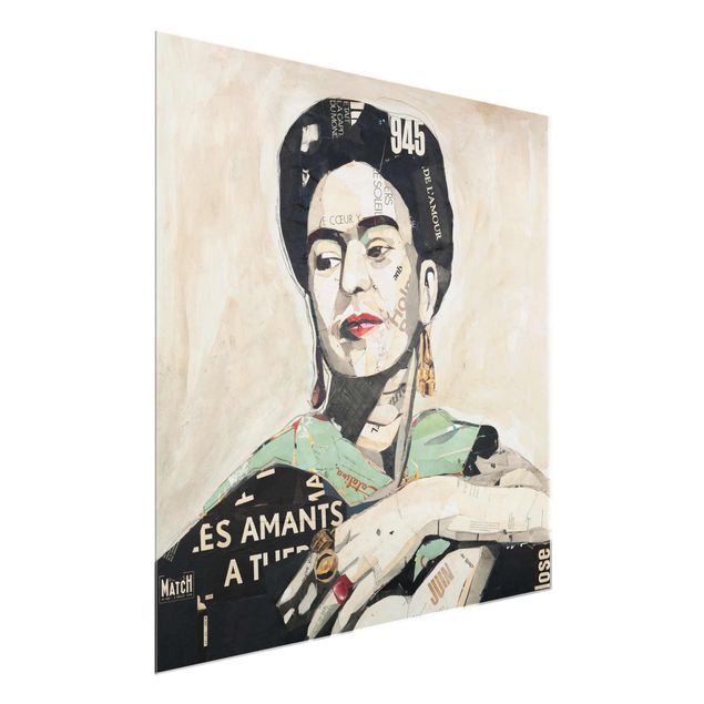 Glass print - Frida Kahlo - Collage No.4
