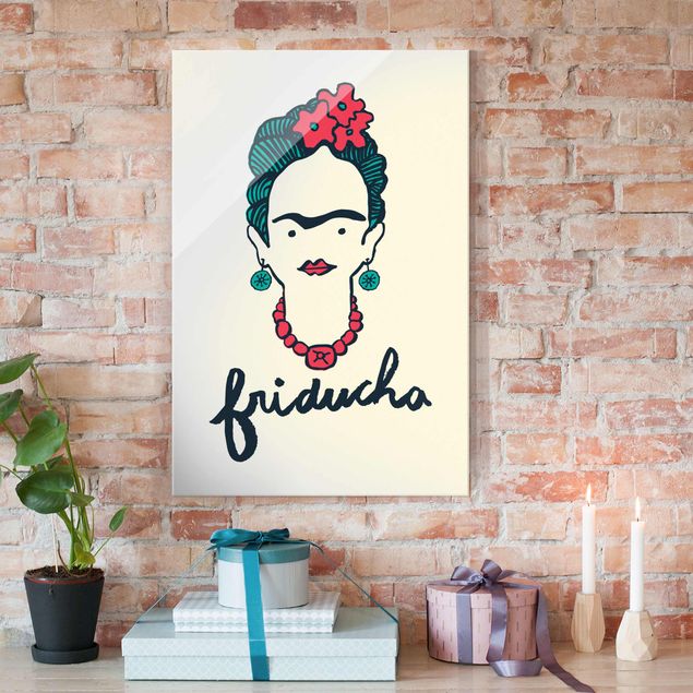 Glas Magnetboard Frida Kahlo - Friducha