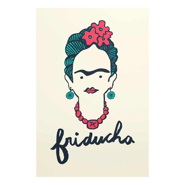 Glass print - Frida Kahlo - Friducha