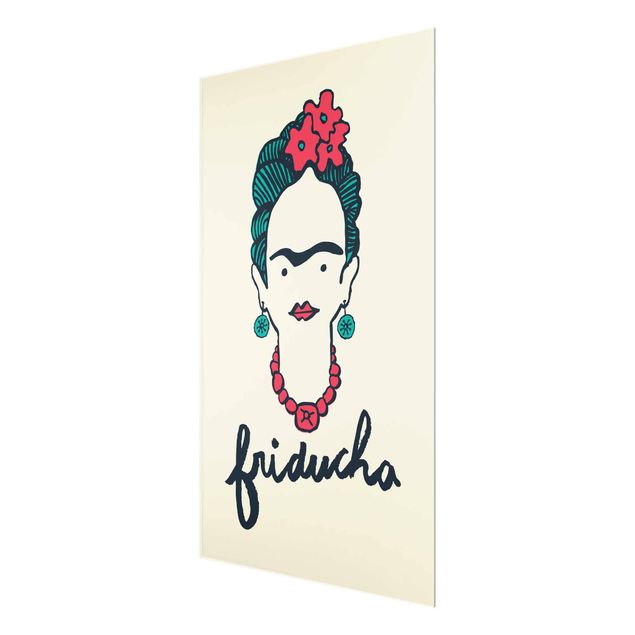 Glass print - Frida Kahlo - Friducha