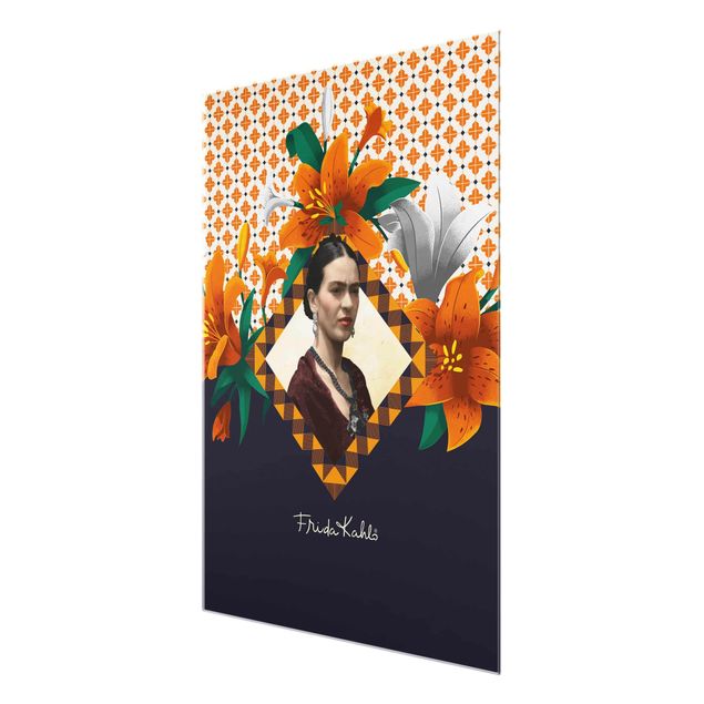 Glass print - Frida Kahlo - Lilies