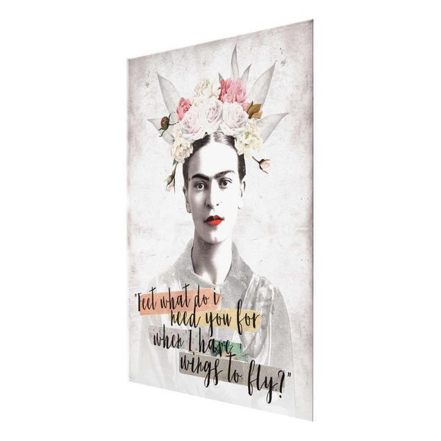 Glass print - Frida Kahlo - Quote