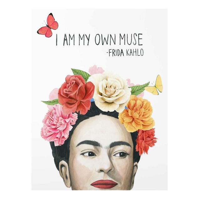 Glass print - Frida's Thoughts - Muse