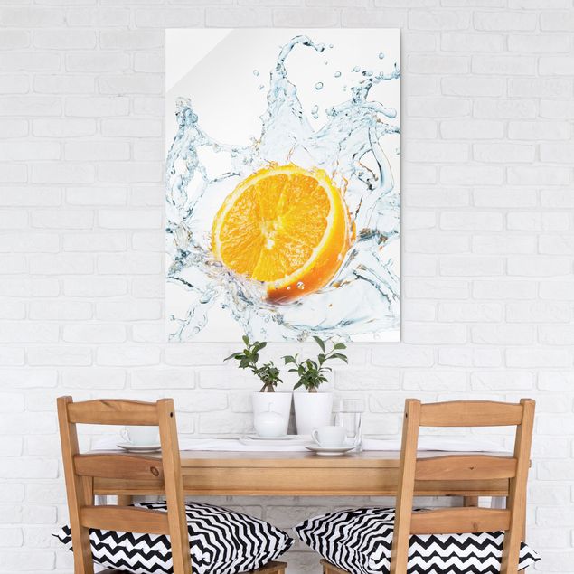 Glass print - Fresh Orange
