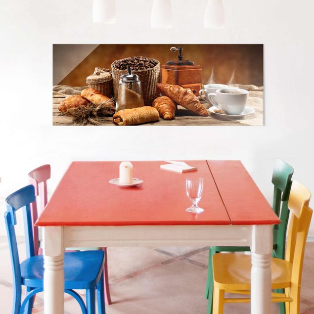 Glass print - Breakfast Table