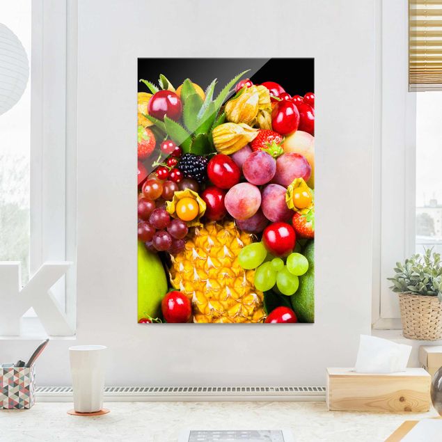 Glass print - Fruit Bokeh