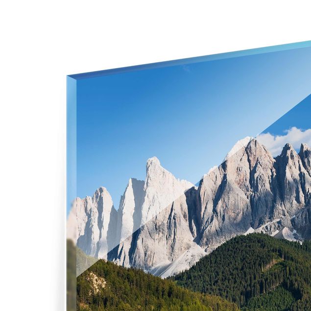 Glass print - Odle In South Tyrol