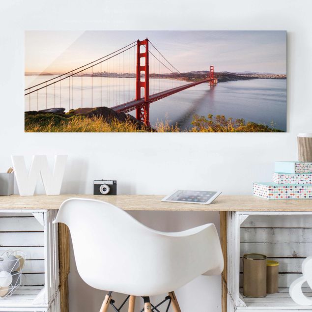 Glas Magnettafel Golden Gate Bridge In San Francisco