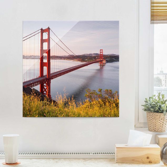 Glas Magnettafel Golden Gate Bridge In San Francisco