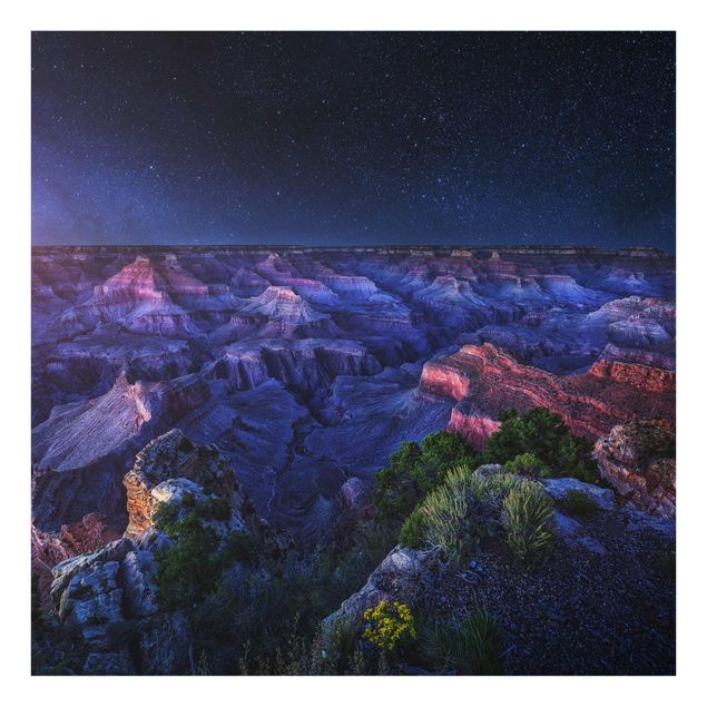 Glass print - Grand Canyon Night