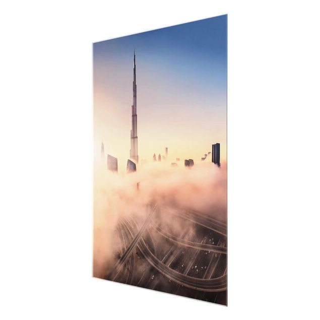 Glass print - Heavenly Dubai Skyline