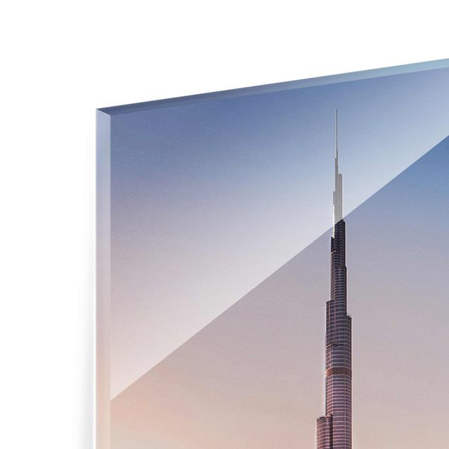 Glass print - Heavenly Dubai Skyline