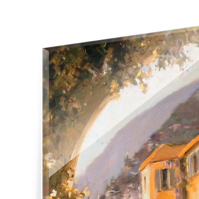 Glass print - Italian Countryside - Floral Bow