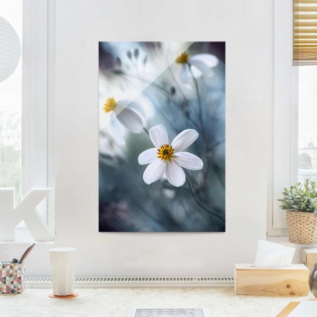 Glass print - Cosmos in Pastels