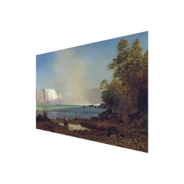 Glass print - Albert Bierstadt - Niagara Falls