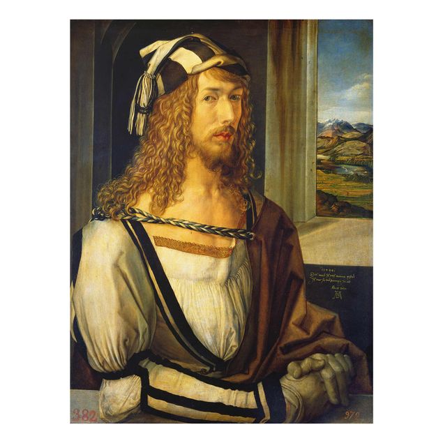 Glass print - Albrecht Dürer - Self-portrait at 26