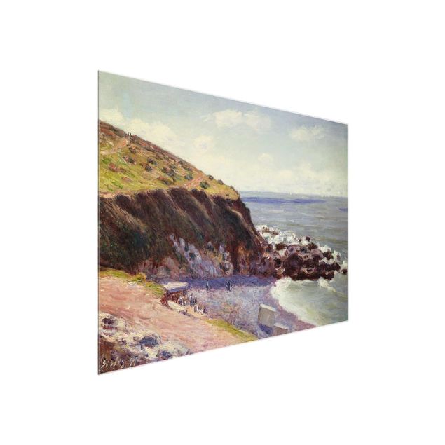 Glass print - Alfred Sisley - Lady'S Cove - Langland Bay - In The Morning