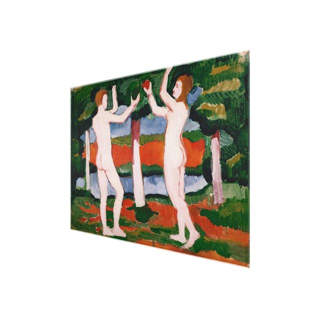 Glass print - August Macke - Adam And Eve