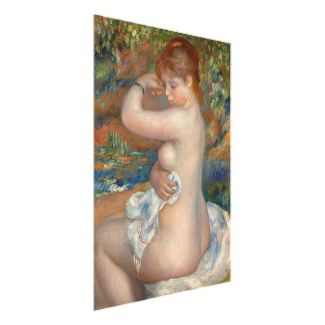 Glass print - Auguste Renoir - After the Bath