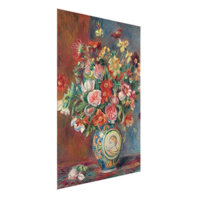 Glass print - Auguste Renoir - Flower vase