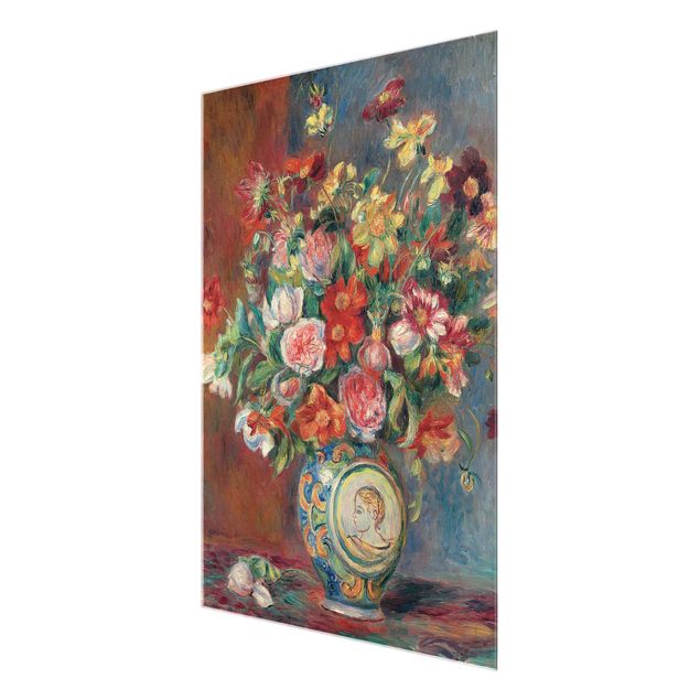 Glass print - Auguste Renoir - Flower vase