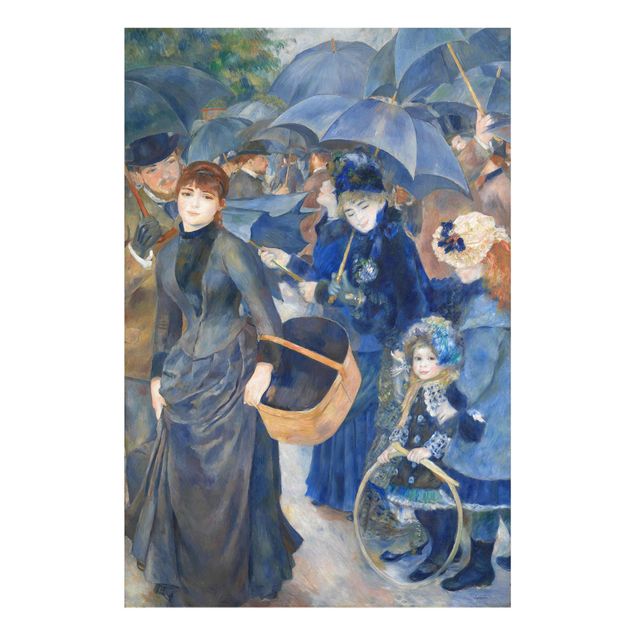 Glass print - Auguste Renoir - Umbrellas