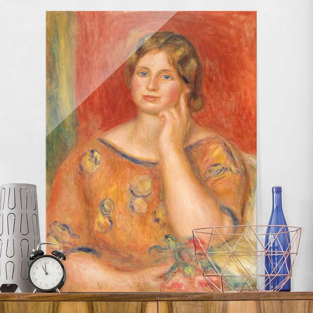 Glas Magnettafel Auguste Renoir - Mrs. Osthaus