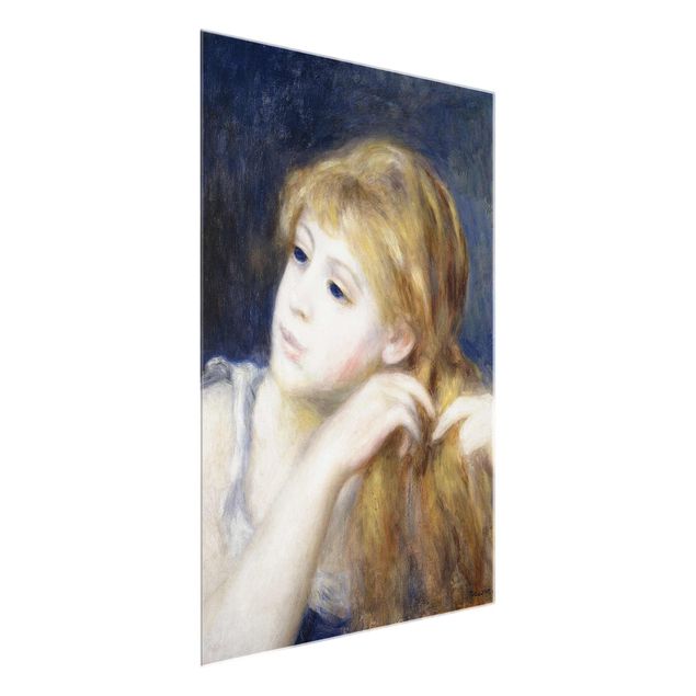 Glass print - Auguste Renoir - Head of a Young Woman