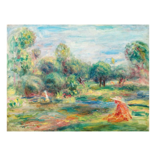 Glass print - Auguste Renoir - Landscape At Cagnes