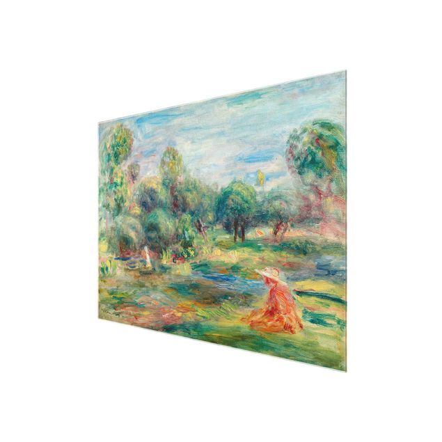 Glass print - Auguste Renoir - Landscape At Cagnes