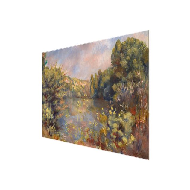 Glass print - Auguste Renoir - Lakeside Landscape
