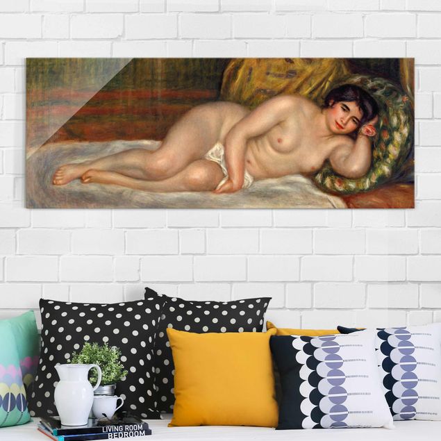 Glas Magnettafel Auguste Renoir - Nude Lying, The Source