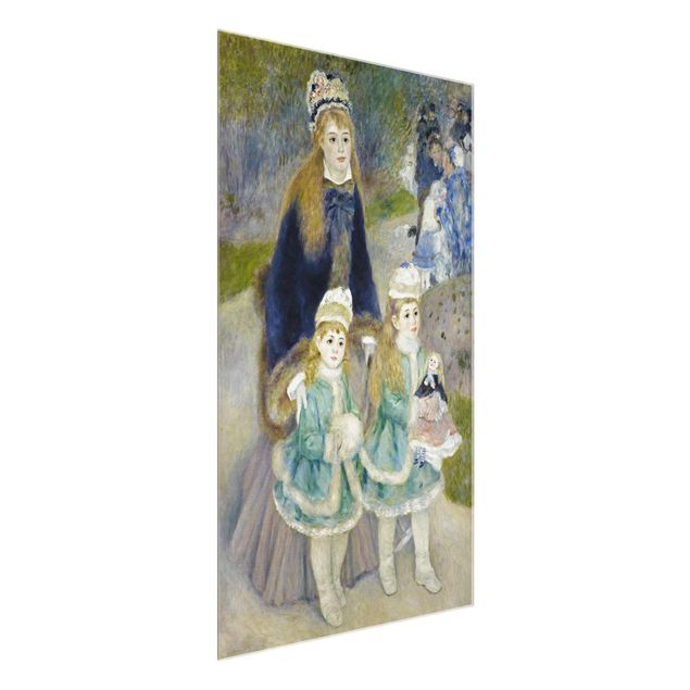 Glass print - Auguste Renoir - Mother and Children (The Walk)