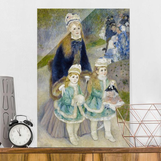 Glas Magnettafel Auguste Renoir - Mother and Children (The Walk)