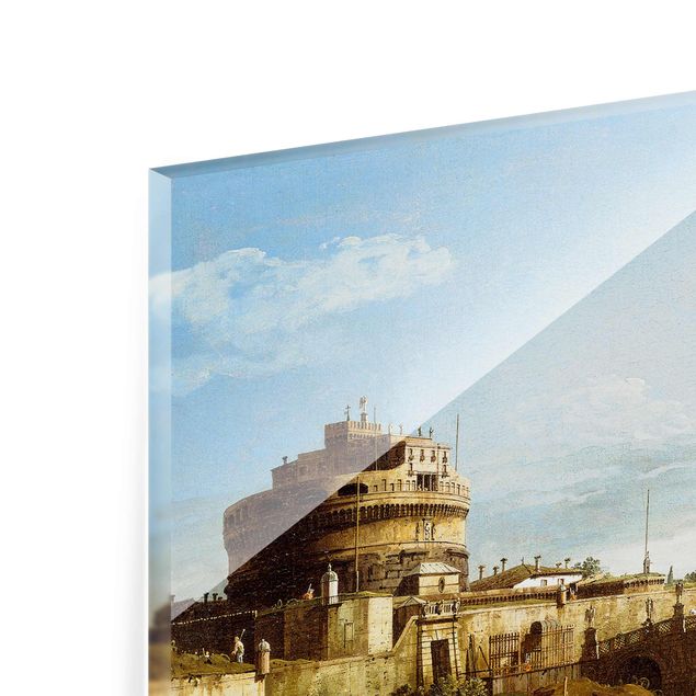 Glass print - Bernardo Bellotto - View of Rome looking West