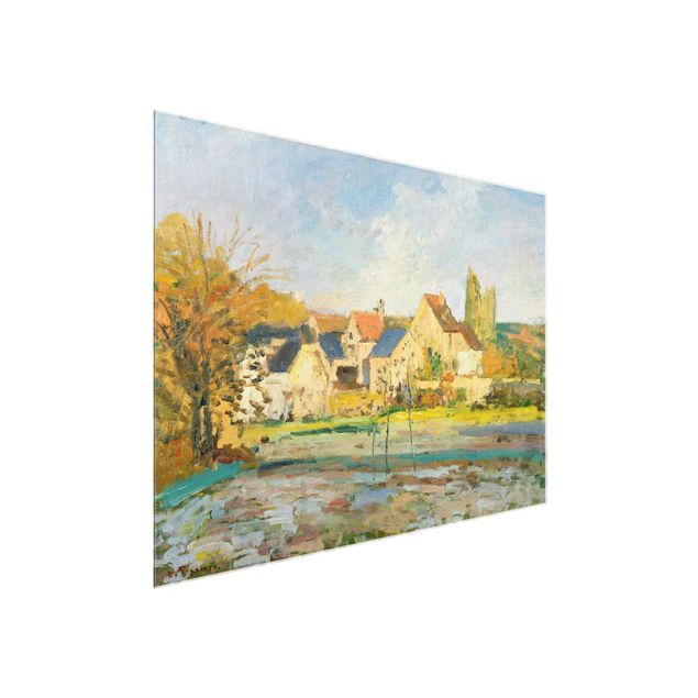Glass print - Camille Pissarro - Landscape At Osny Near Watering