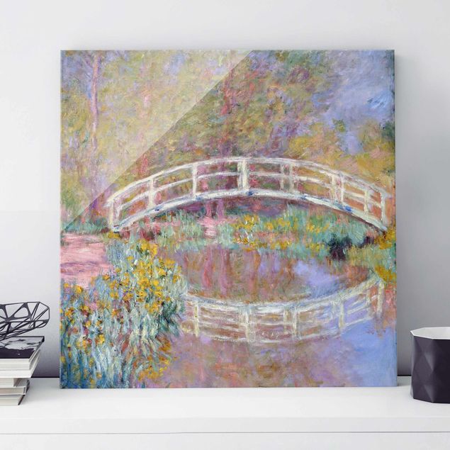 Glas Magnetboard Claude Monet - Bridge Monet's Garden
