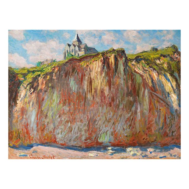 Glass print - Claude Monet - The Church Of Varengeville In The Morning Light