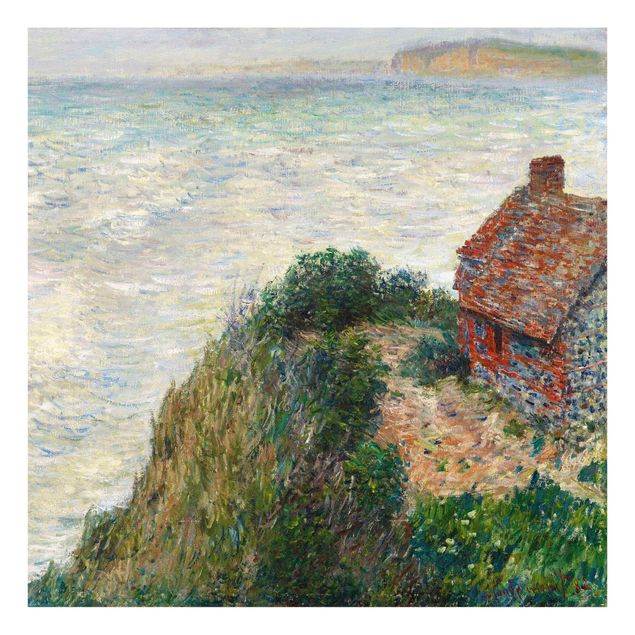 Glass print - Claude Monet - Fisherman's house at Petit Ailly